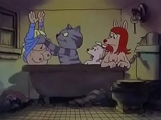 Fritz A difficulty Cat (1972): Bathtub Orgy (Parte 1)