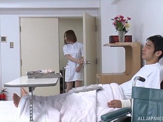 Solicitous sanitarium porn outclass a hot Japanese nurse plus a patient