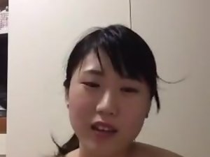 Aziatische tiener Periscope Downblouse Boobs