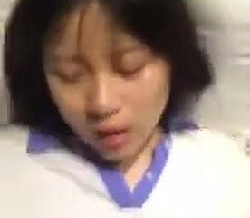 Chiński uczeń nastolatek fucked i twarzy